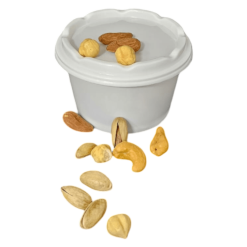 DYF202: 200ml Kaşıklı Yoğurt Kabı 16 200 ml yuvarlak kap