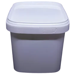 DKK1001: 1 Litre Dikdörtgen Plastik Kap ve Kapak