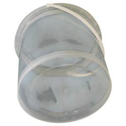 DYK3920: 4 Litre Yuvarlak Plastik Kova & Kapak 9 DYK3920: 4 Litre Yuvarlak Plastik Kova & Kapak 3 - DYK3920 4LT SEFFAF KOVA 3