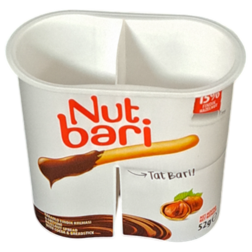 DX110: 110ml Çikolata Bölmeli Plastik IML Bisküvi Ambalajı - Görsel 5