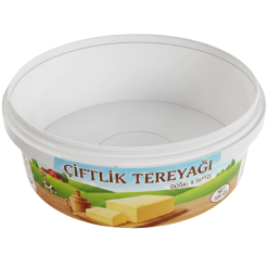 DYK587 Ml PP Plastik Toptan 500 gr Tereyağı Kabı
